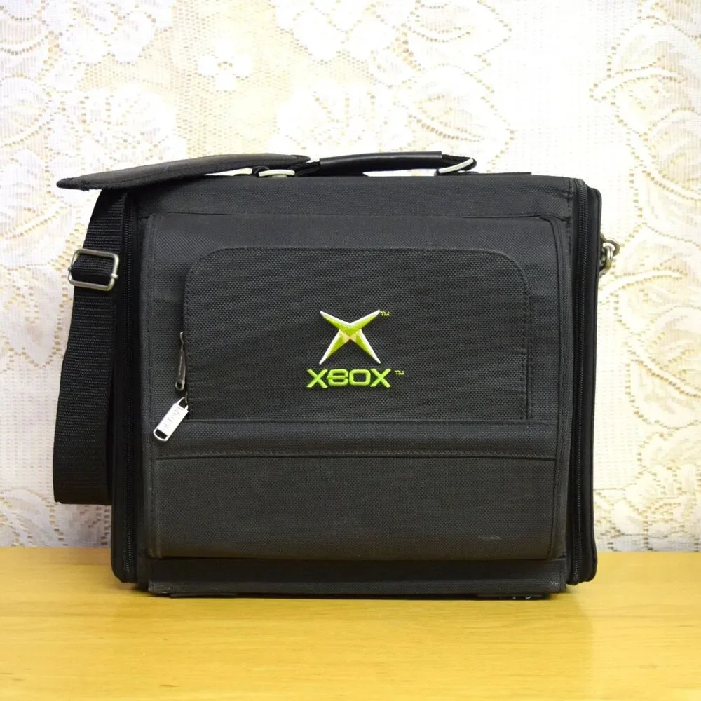 Official Microsoft Original Xbox NAKI Carrying Travel Bag w/ Shoulder Strap VTG